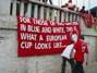 For those of you watching in blue and white, this is what a European Cup looks like...