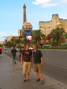 Dan og ég á "The Strip"