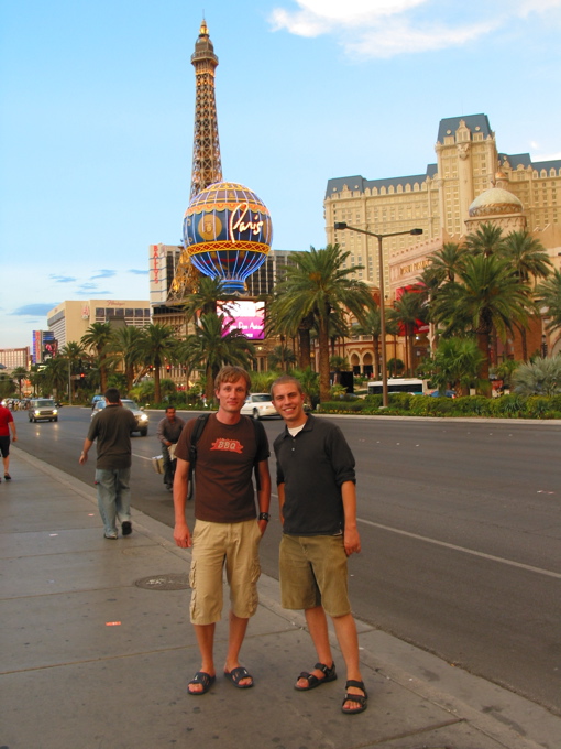 Dan og ég á "The Strip"