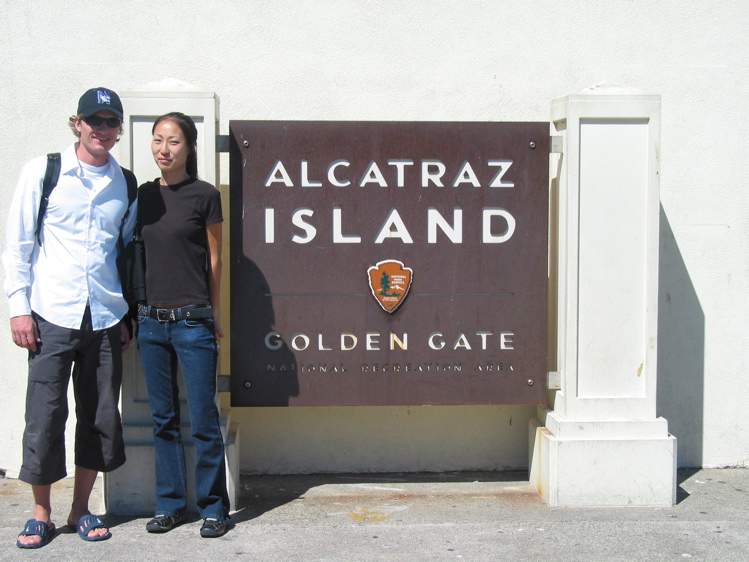 Ég og Grace á Alcatraz