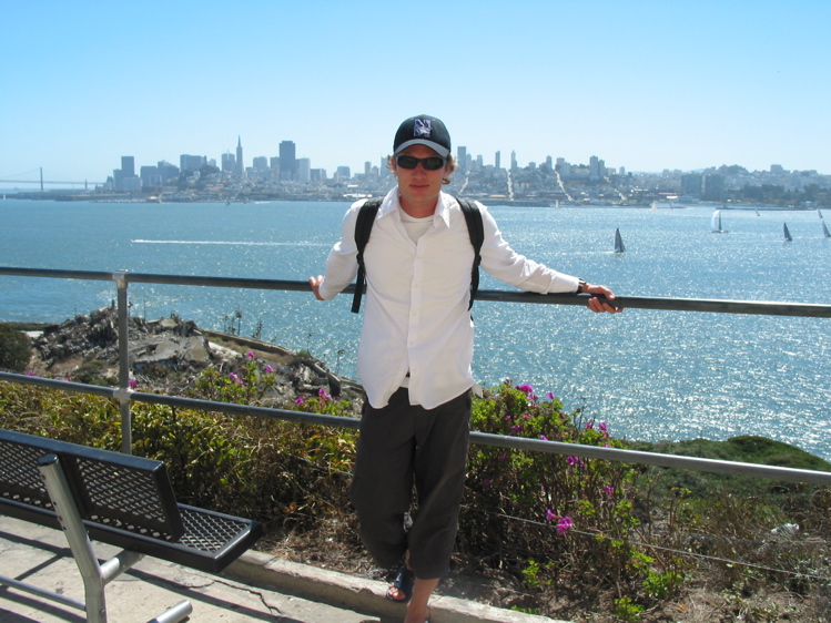 Ég með San Fransisco í bakgrunni