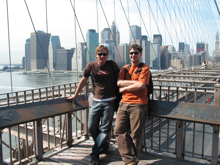 Ég og Ryan á Brooklyn brúnni